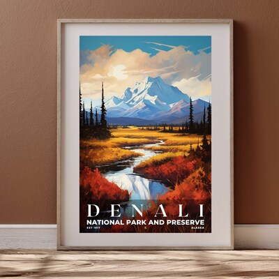 Denali National Park and Preserve Poster, Travel Art, Office Poster, Home Decor | S6 - image4